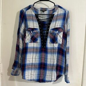 Express lace up flannel